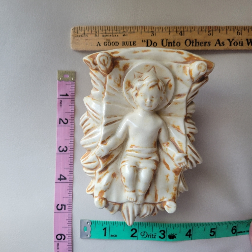 Vintage Ceramic Baby Jesus in ~ Hobbyist 1985 ~ Christmas ~ Religious ~ Sweet! - Picture 6 of 15